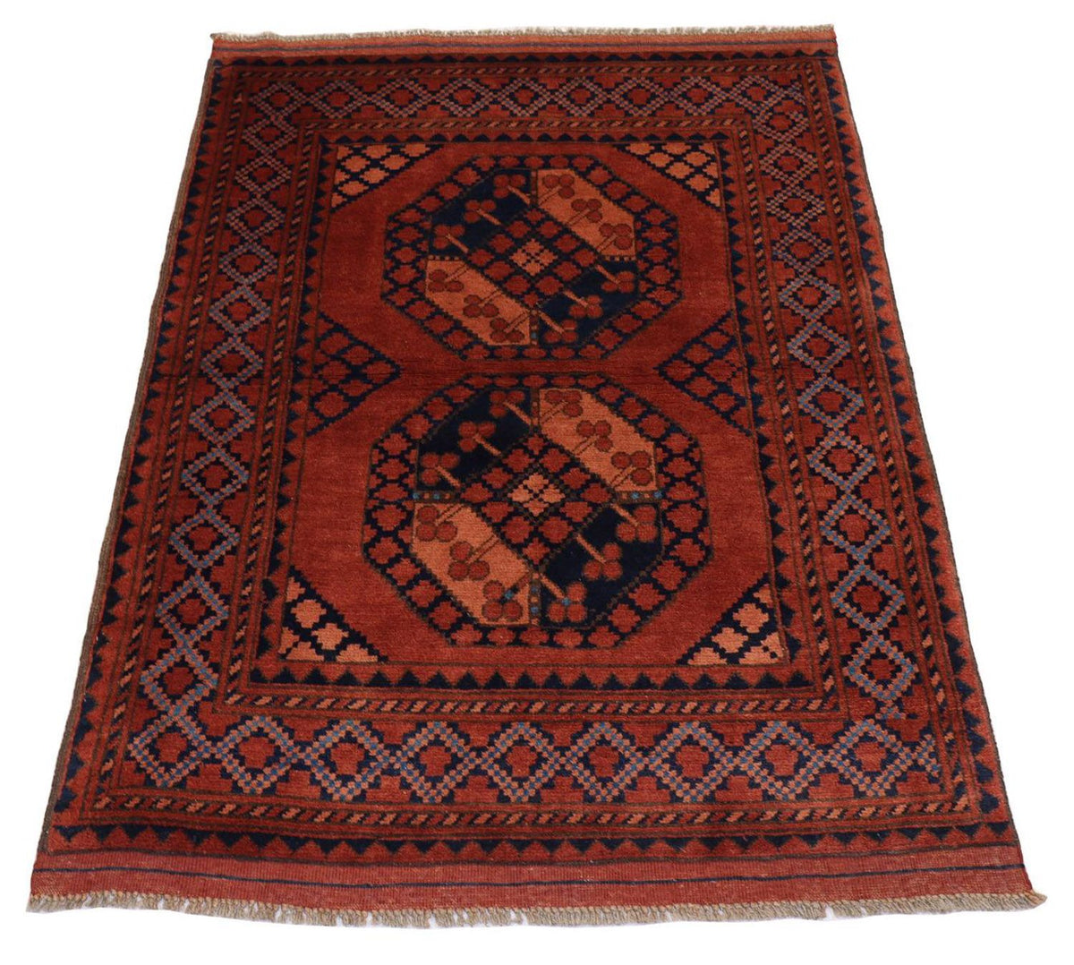 Afghan Rug - 120 x 92 cm - red
