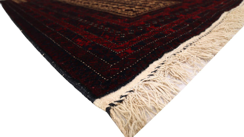 Afghan Rug - 150 x 95 cm - dark red
