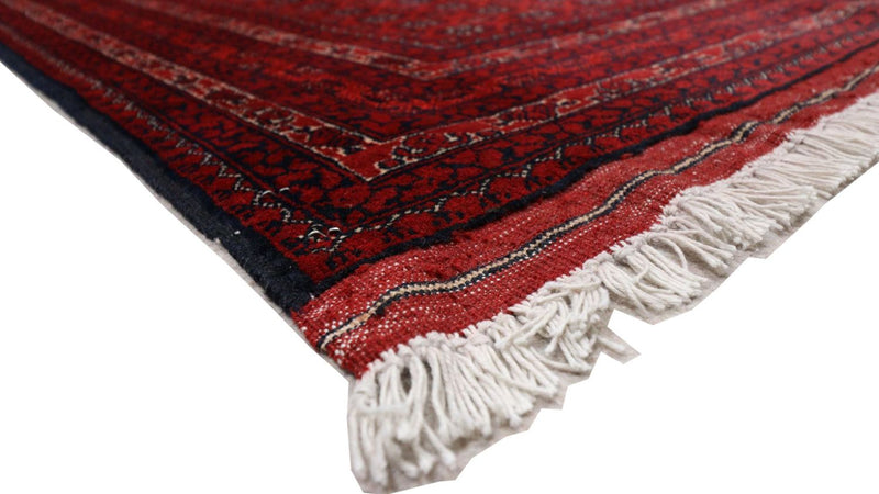 Afghan Rug - 193 x 144 cm - dark red
