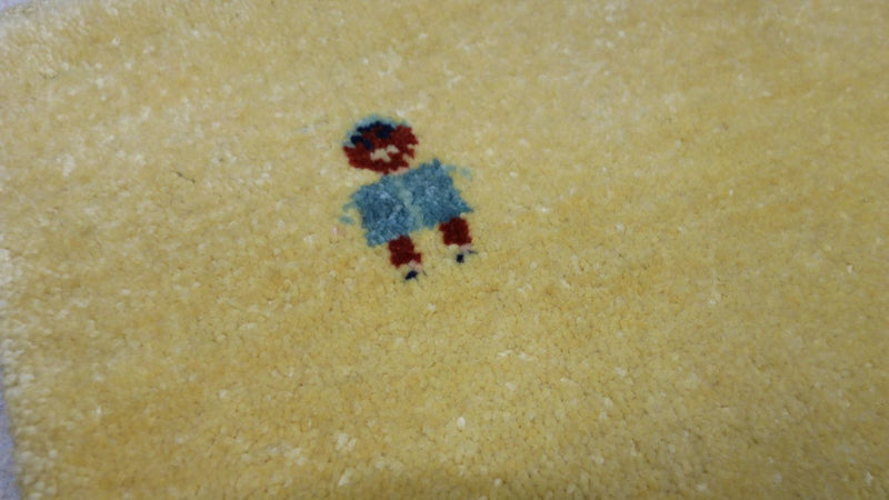 Gabbeh Rug - Loribaft Perser - 190 x 102 cm - olive green