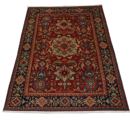 Oriental Rug - 205 x 139 cm - dark red