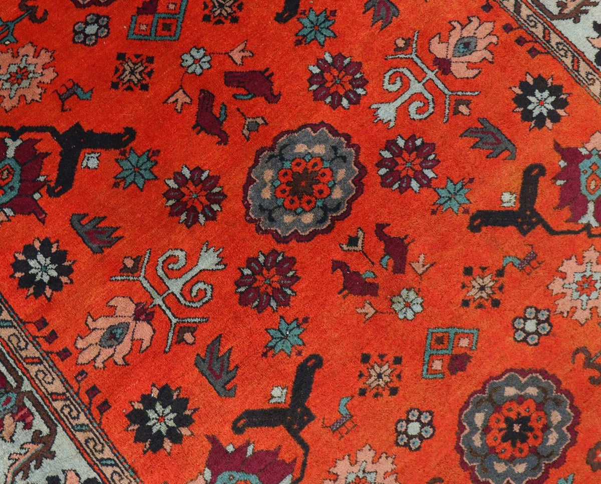 Oriental Rug - 210 x 133 cm - dark red