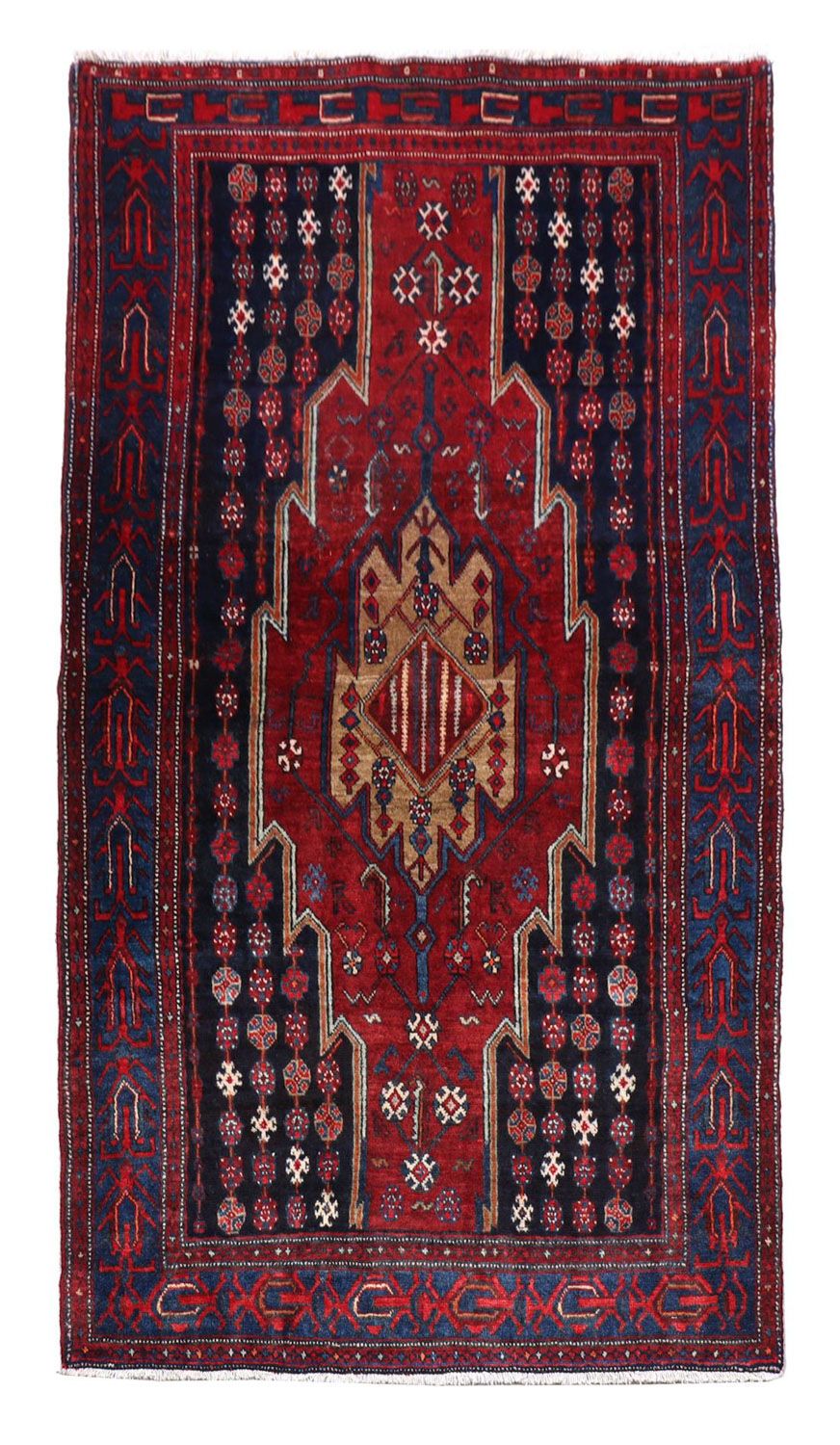 Gabbeh Rug - Loribaft Perser - 243 x 133 cm - red