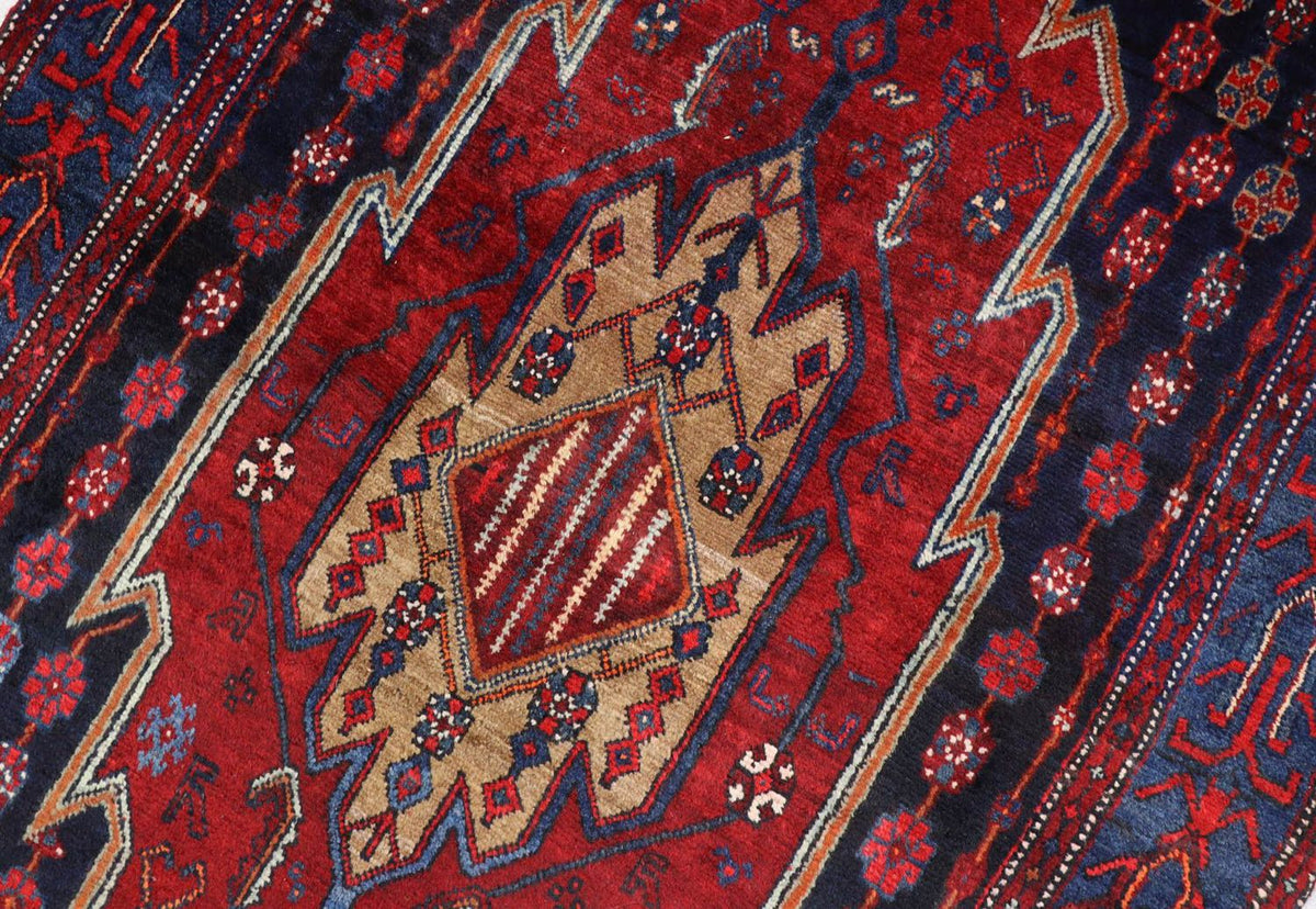 Gabbeh Rug - Loribaft Perser - 243 x 133 cm - red