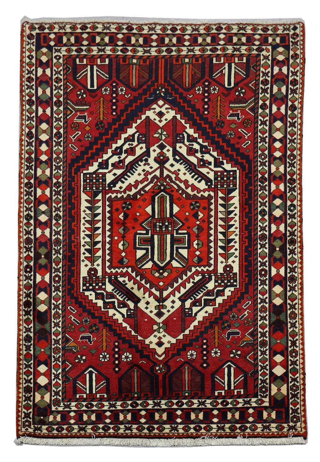 Perser Rug - Nomadic - 210 x 149 cm - red