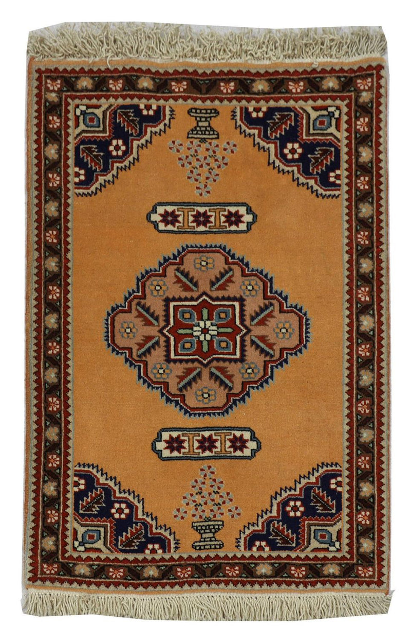 Perser Rug - Nomadic - 99 x 71 cm - gold