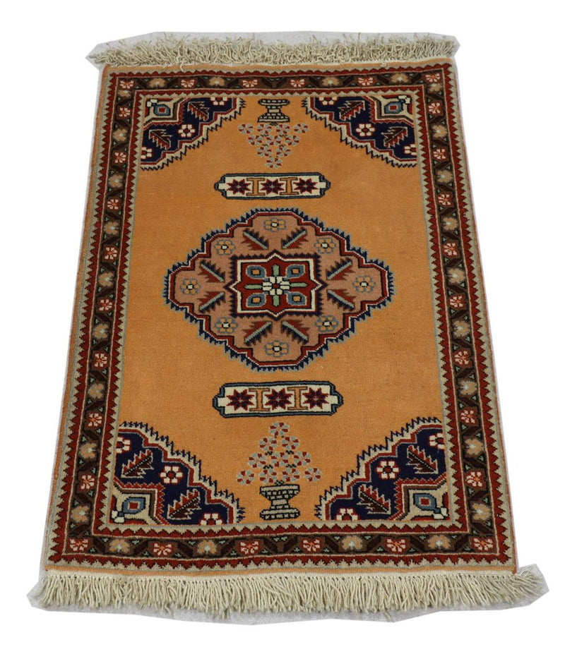Perser Rug - Nomadic - 99 x 71 cm - gold