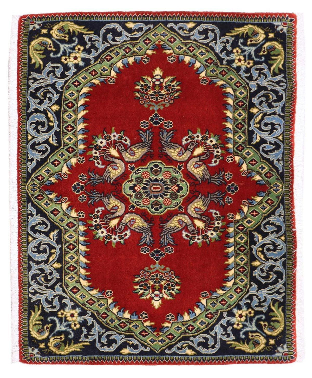 Perser Rug - Keshan - 97 x 73 cm - red