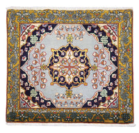 Perser Rug - Ghom square  - 91 x 78 cm - silver