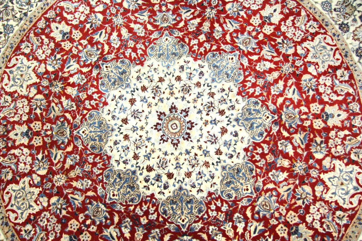 Perser Rug - Nain - Royal round  - 191 x 191 cm - red