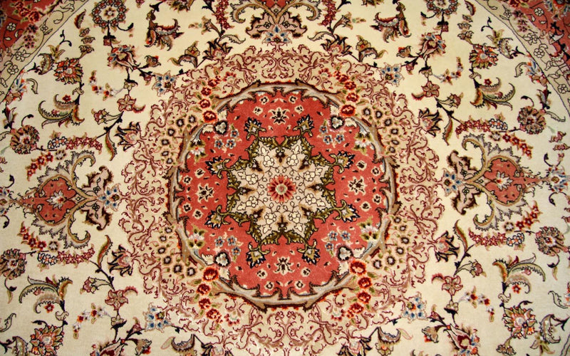 Perser Rug - Tabriz - Royal round  - 230 x 230 cm - beige