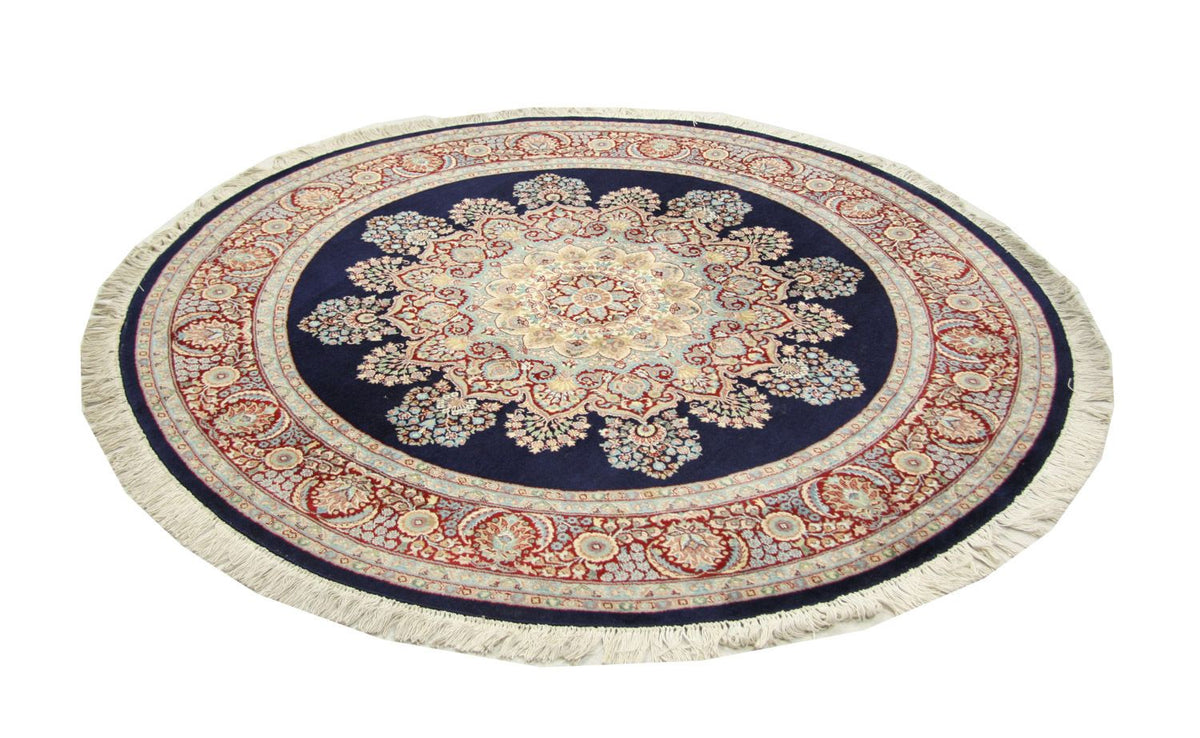 Chinese Rug round  - 184 x 184 cm - blue