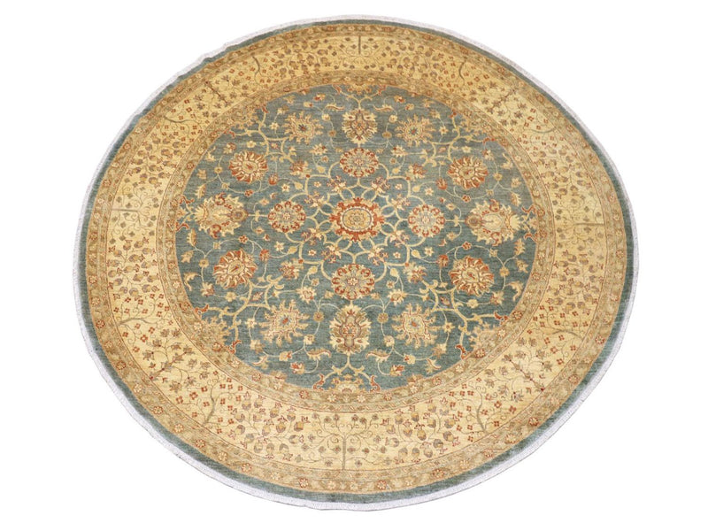 Ziegler Rug round  - 310 x 299 cm - green