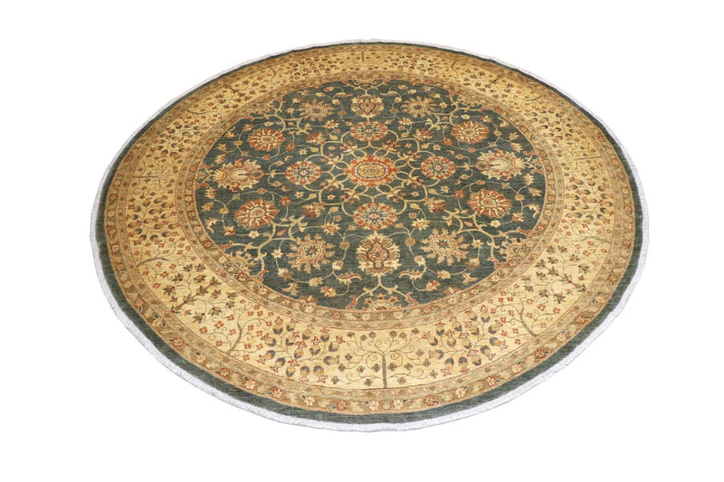 Ziegler Rug round  - 310 x 299 cm - green