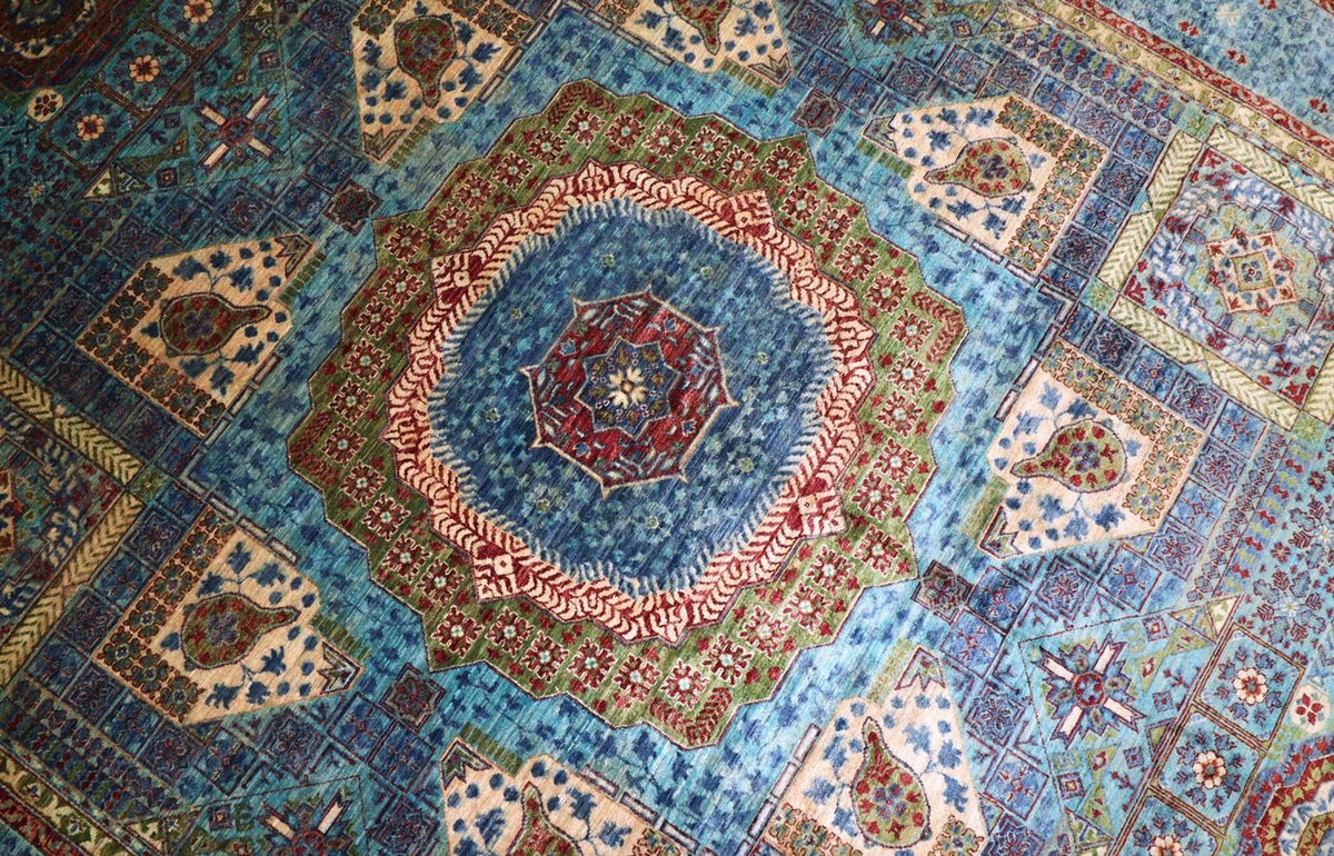 Ziegler Rug - 368 x 271 cm - turquoise