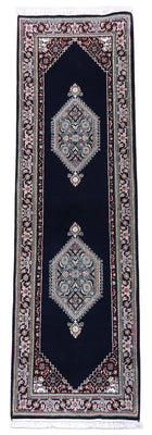 Runner Perser Rug - Bidjar - 253 x 79 cm - dark blue