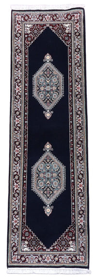 Runner Perser Rug - Bidjar - 253 x 79 cm - dark blue