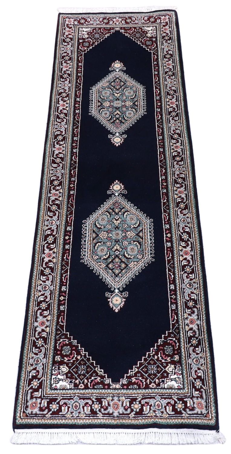 Runner Perser Rug - Bidjar - 253 x 79 cm - dark blue