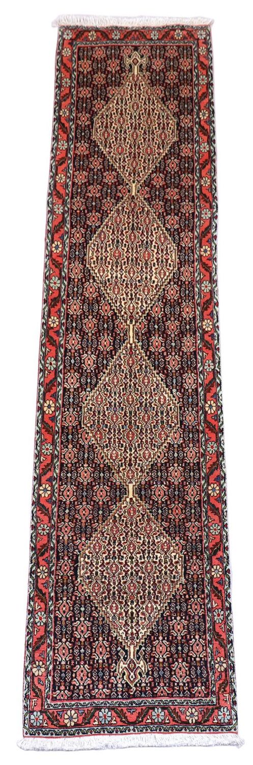 Runner Perser Rug - Bidjar - 288 x 69 cm - dark blue
