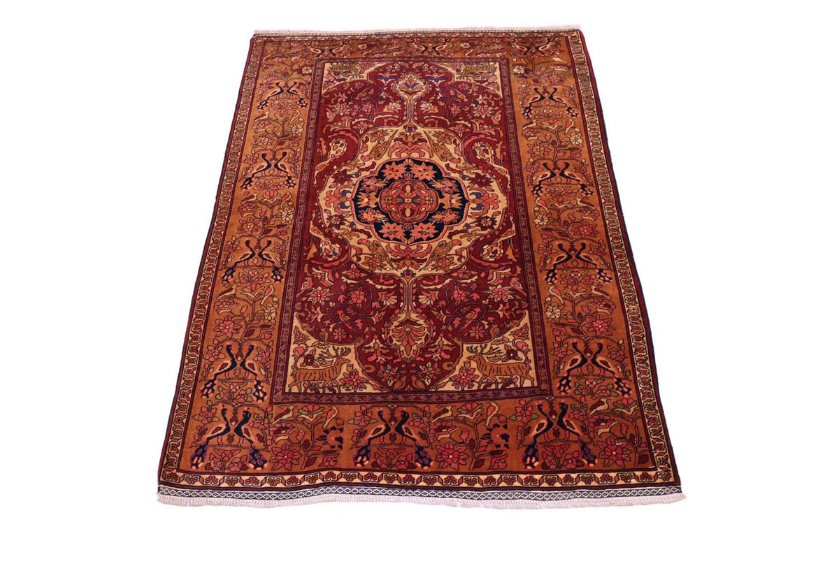 Silk Rug - Afghan Silk - 154 x 115 cm - red