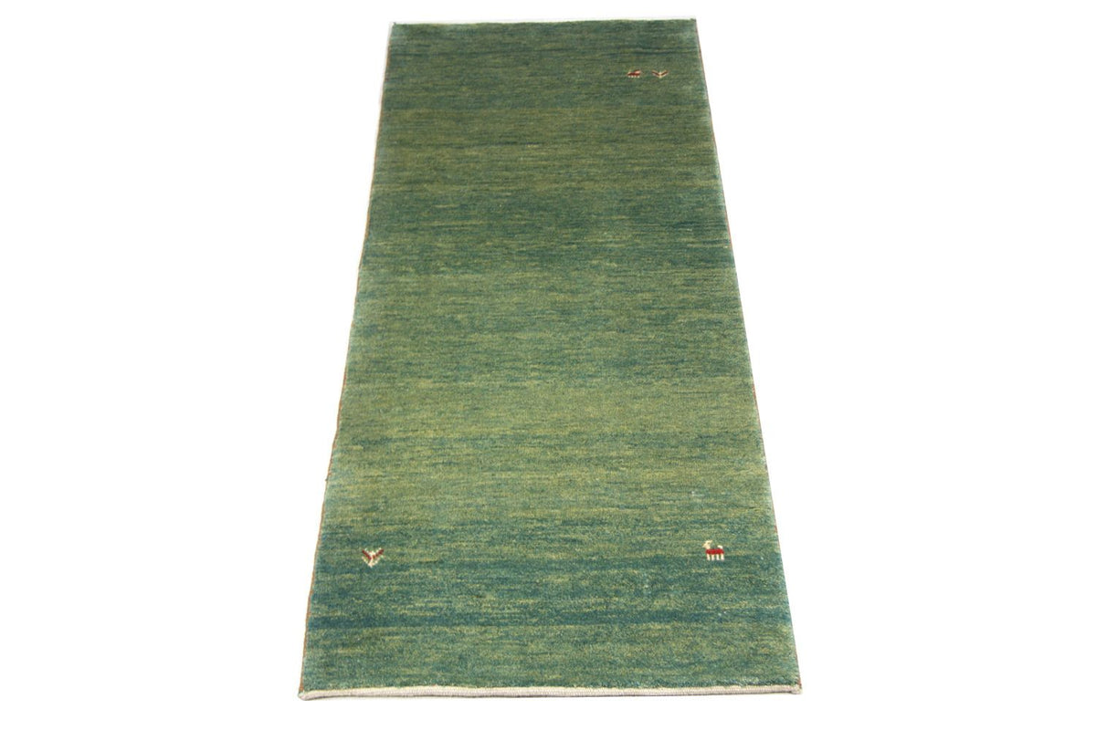 Runner Gabbeh Rug - Perser - 247 x 90 cm - green