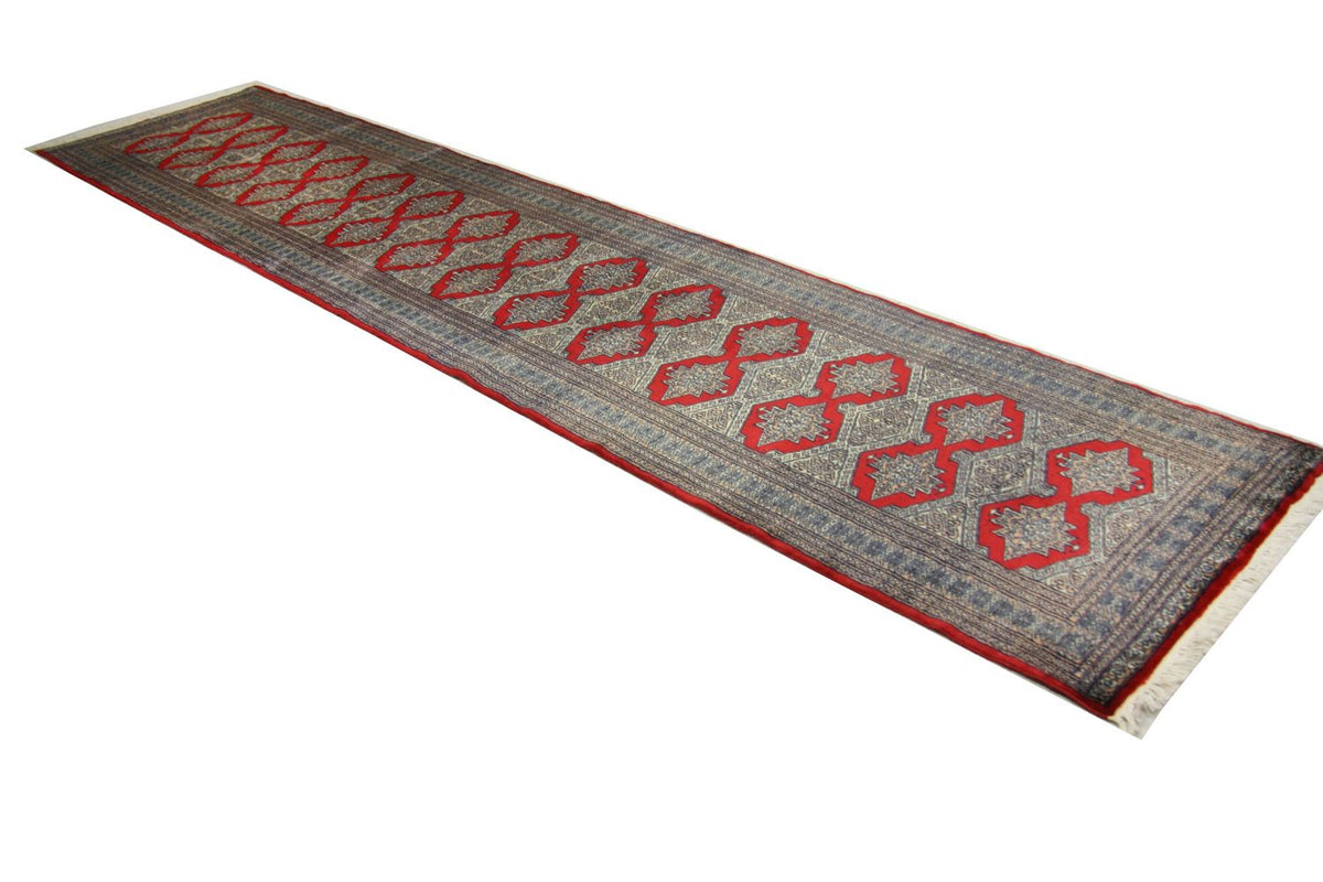 Runner Pakistani Rug - 343 x 76 cm - red