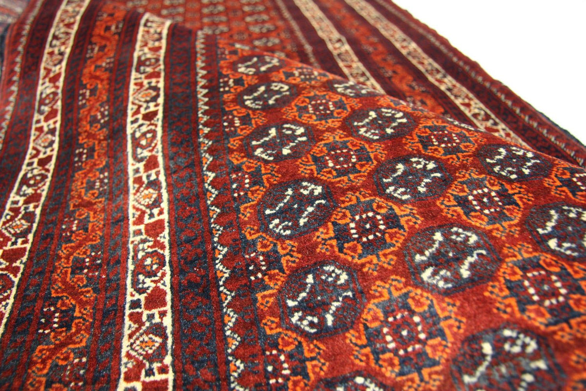 Runner Afghan Rug - Bukhara - 290 x 89 cm - red