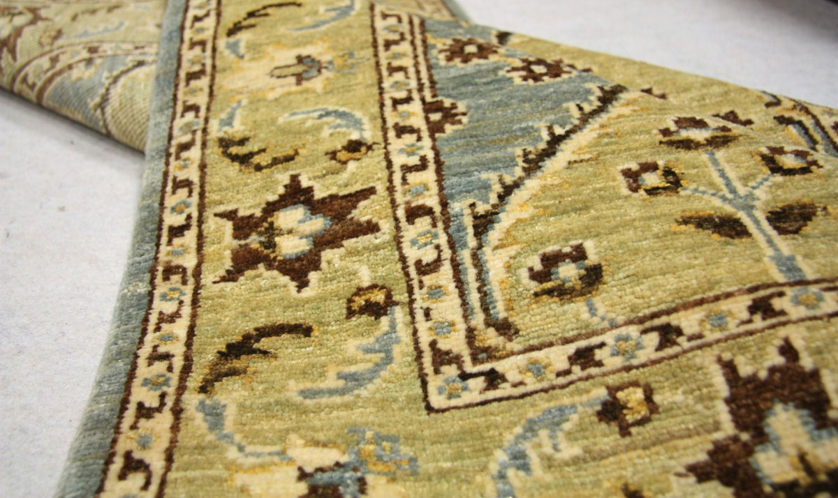 Runner Ziegler Rug - 296 x 89 cm - blue