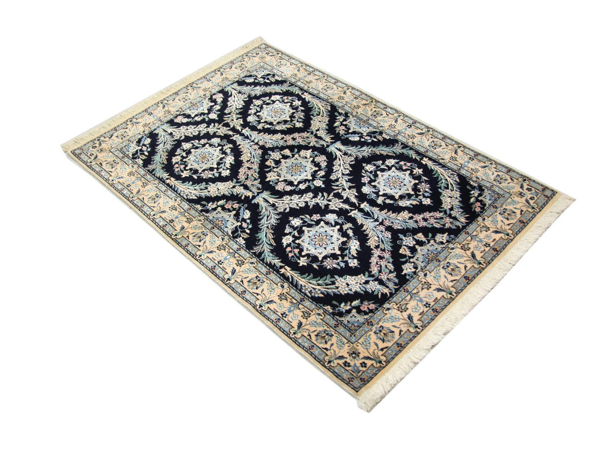 Perser Rug - Nain - 145 x 96 cm - dark blue
