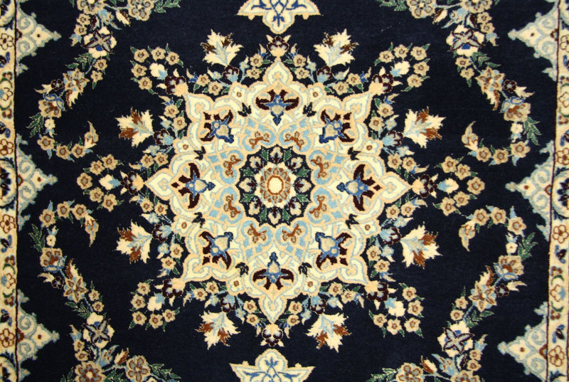 Perser Rug - Nain - Premium - 113 x 84 cm - dark blue
