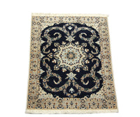 Perser Rug - Nain - Premium - 114 x 83 cm - dark blue