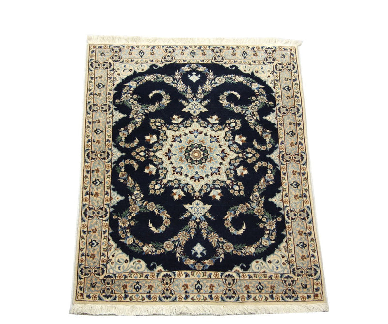 Perser Rug - Nain - Premium - 114 x 83 cm - dark blue