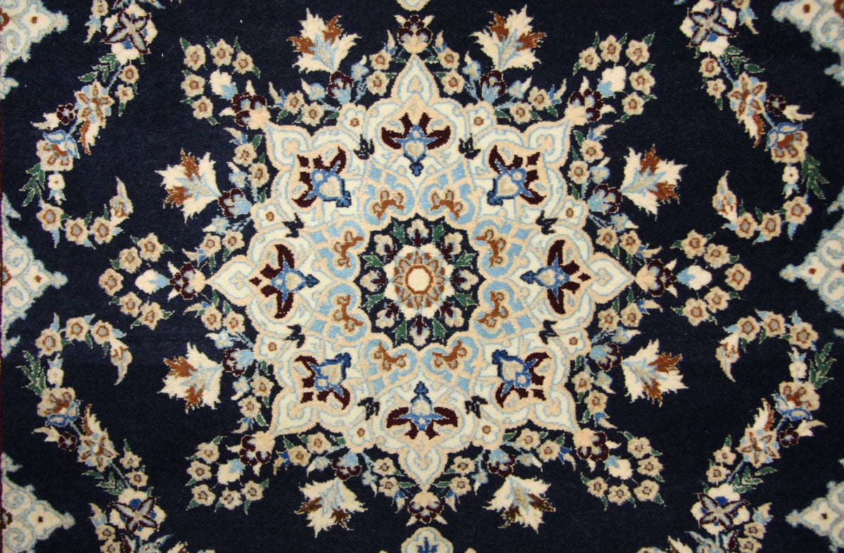 Perser Rug - Nain - Premium - 114 x 83 cm - dark blue