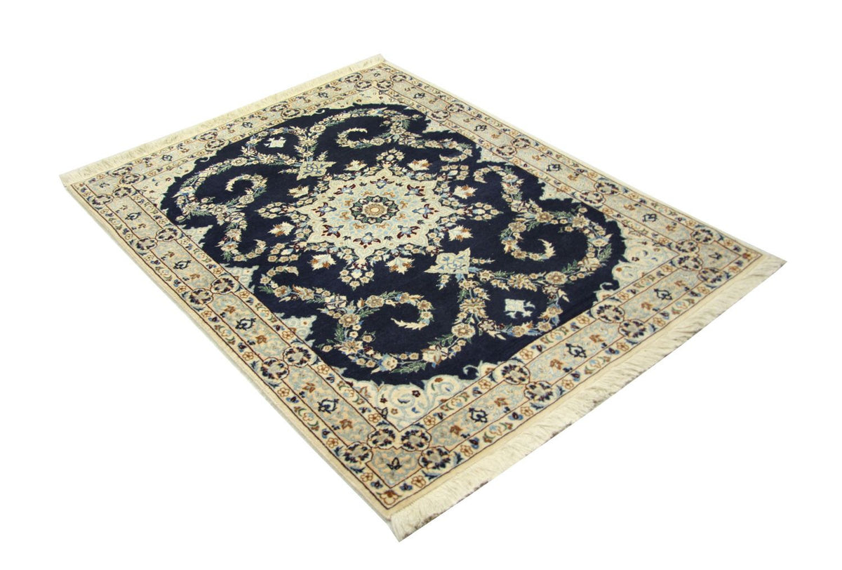 Perser Rug - Nain - Premium - 114 x 83 cm - dark blue