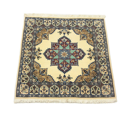 Perser Rug - Nain square  - 105 x 97 cm - natural white