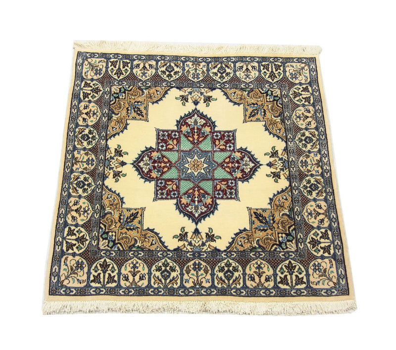 Perser Rug - Nain square  - 105 x 97 cm - natural white