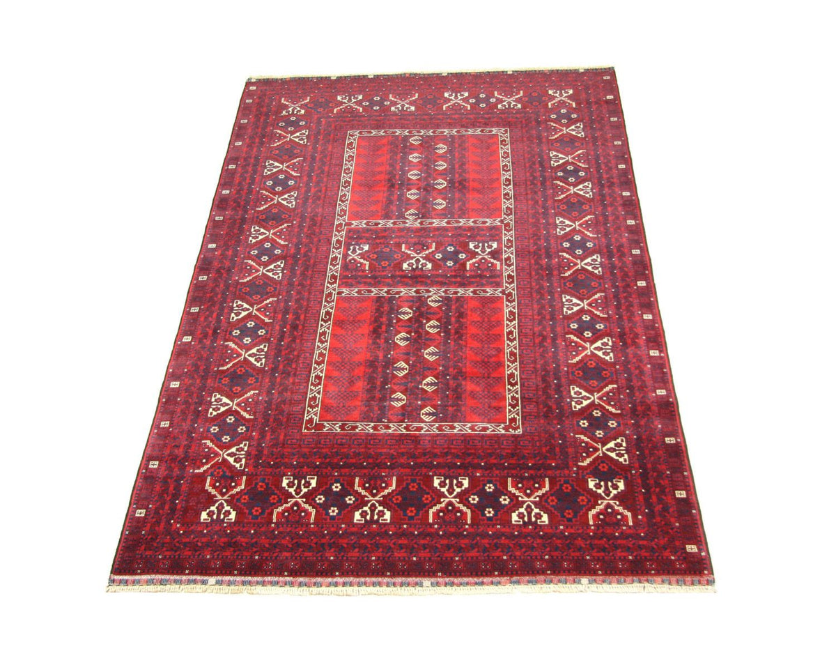 Afghan Rug - 244 x 157 cm - red