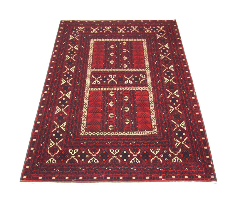 Afghan Rug - 244 x 157 cm - red