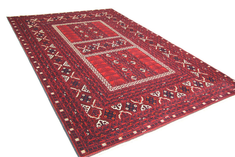 Afghan Rug - 244 x 157 cm - red