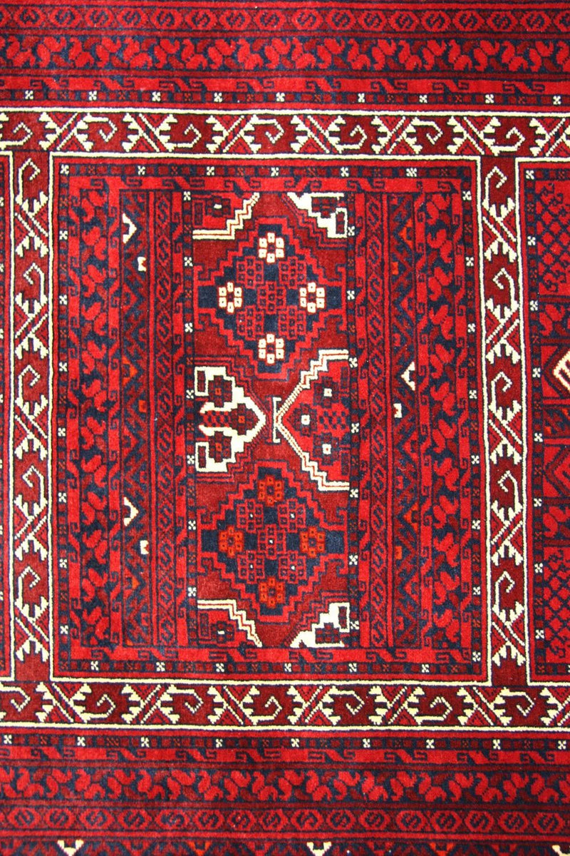 Afghan Rug - 256 x 168 cm - red