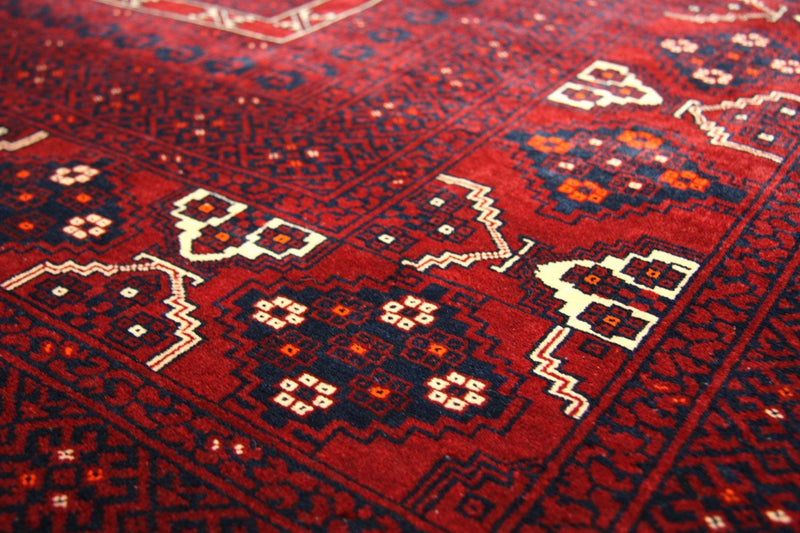 Afghan Rug - 230 x 177 cm - red