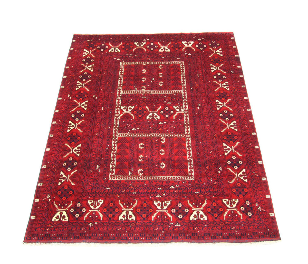 Afghan Rug - 248 x 158 cm - red