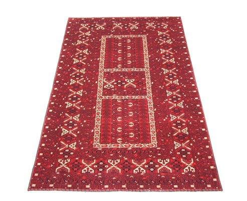 Afghan Rug - 252 x 166 cm - red