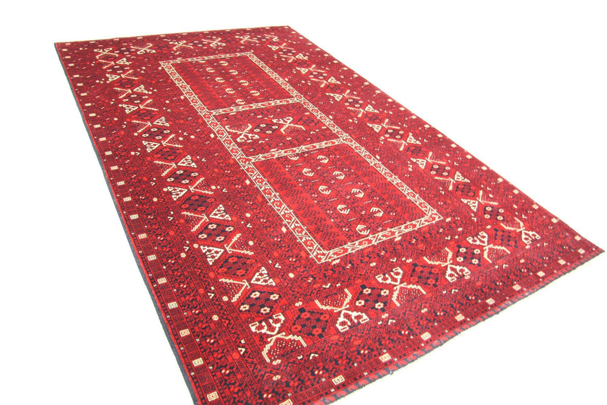 Afghan Rug - 252 x 166 cm - red