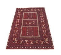 Afghan Rug - 246 x 163 cm - red