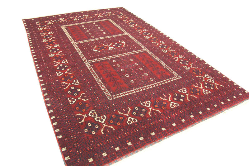 Afghan Rug - 246 x 163 cm - red