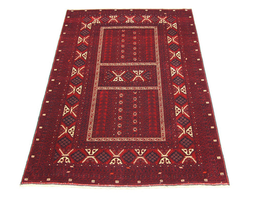 Afghan Rug - 246 x 163 cm - red