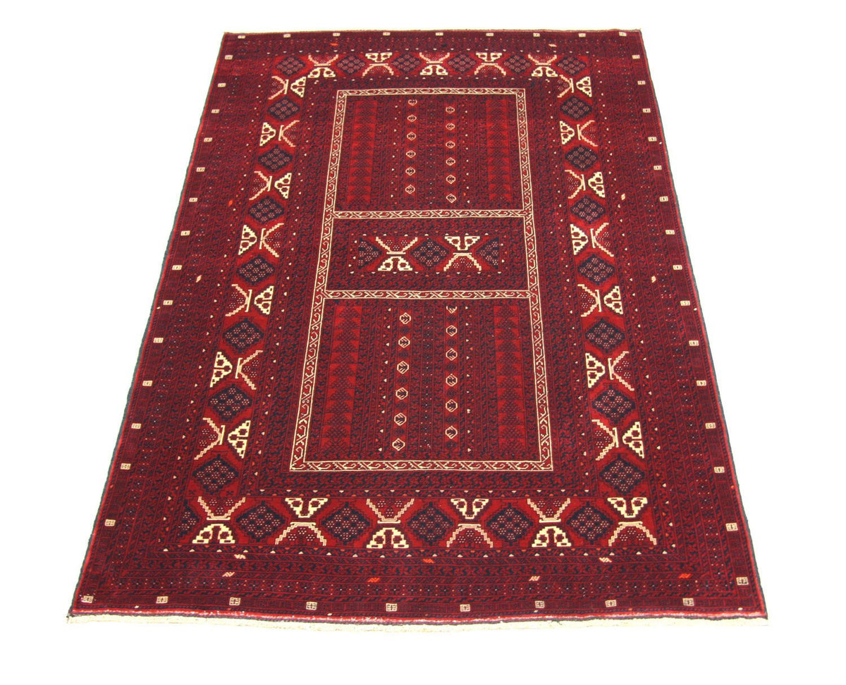 Afghan Rug - 246 x 163 cm - red