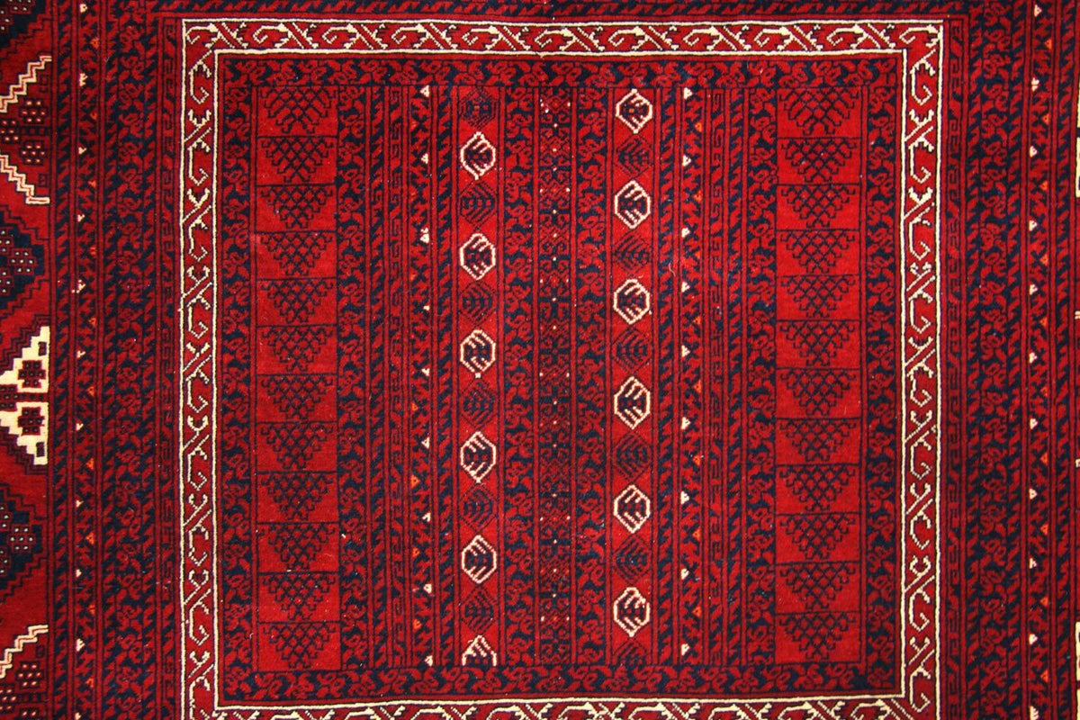 Afghan Rug - 246 x 163 cm - red