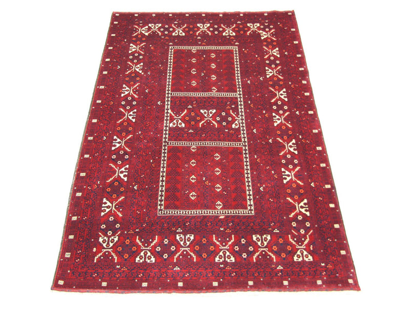 Afghan Rug - 248 x 158 cm - red
